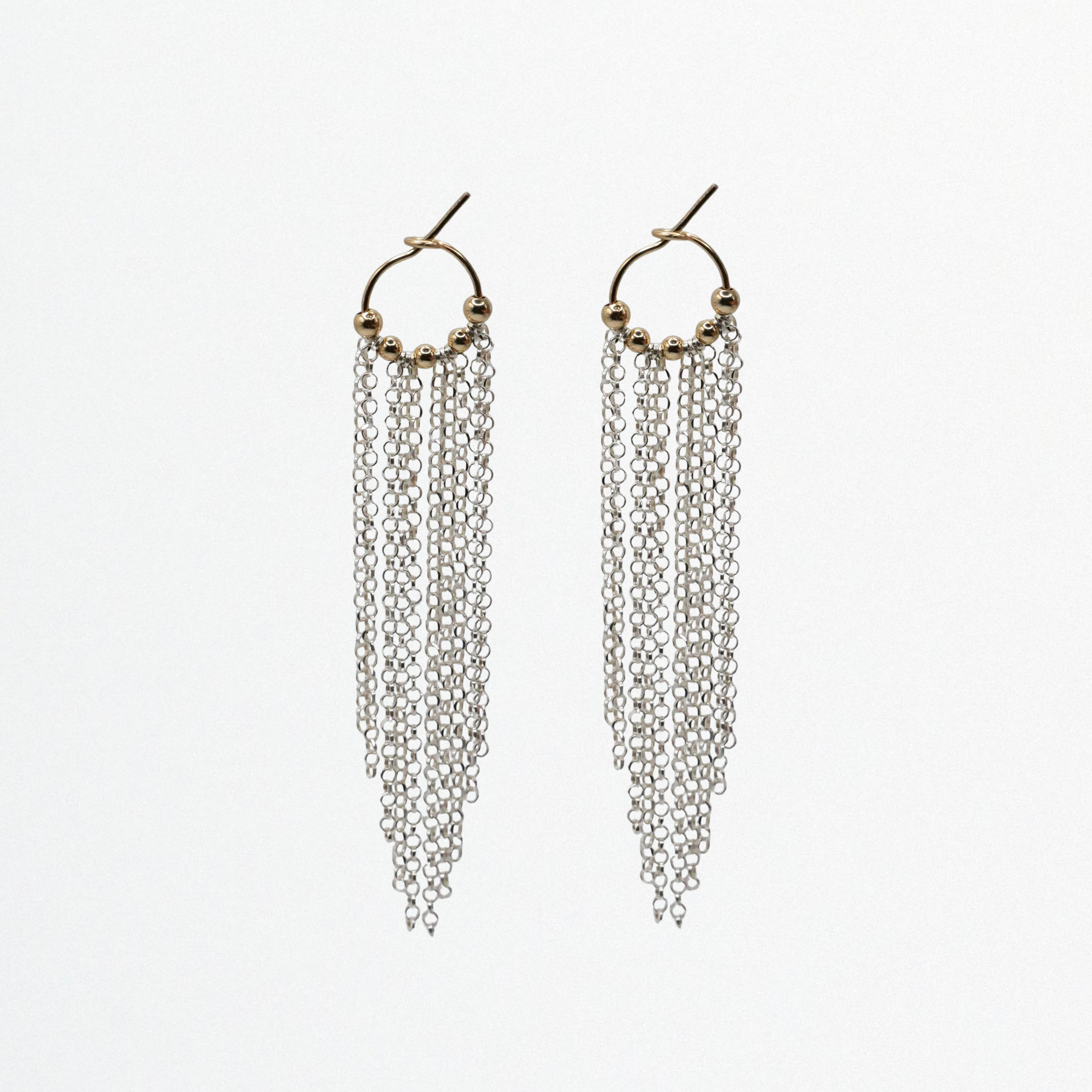 Boucles d'oreilles Nova - Or Laminé & Argent 925