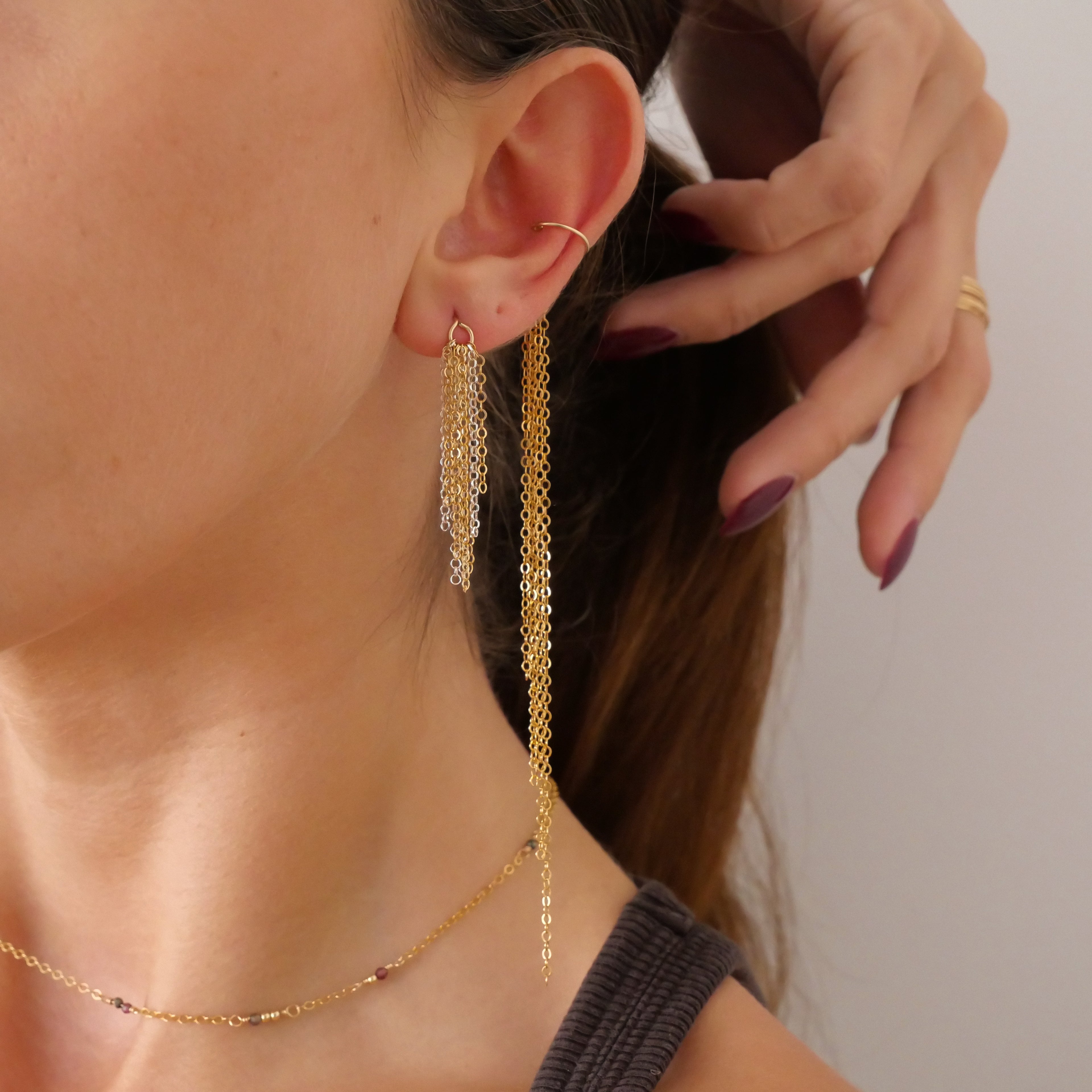 Earcuff Cascade - Or Laminé
