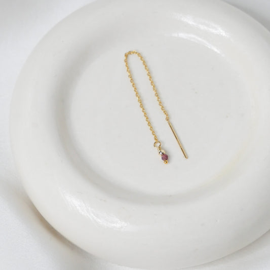 Mono boucle Gisèle - Grenat