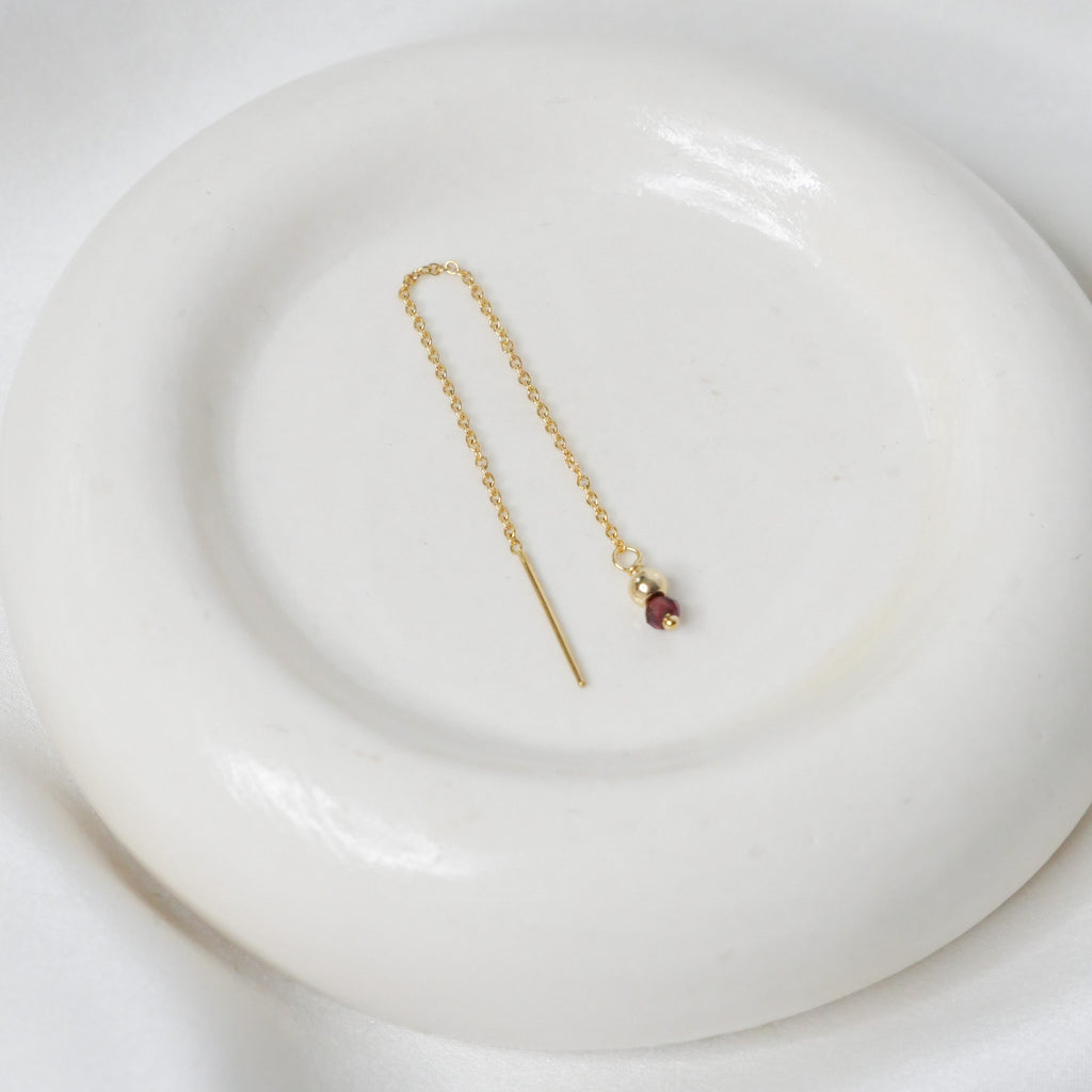 Mono boucle Big Gisèle  - Grenat