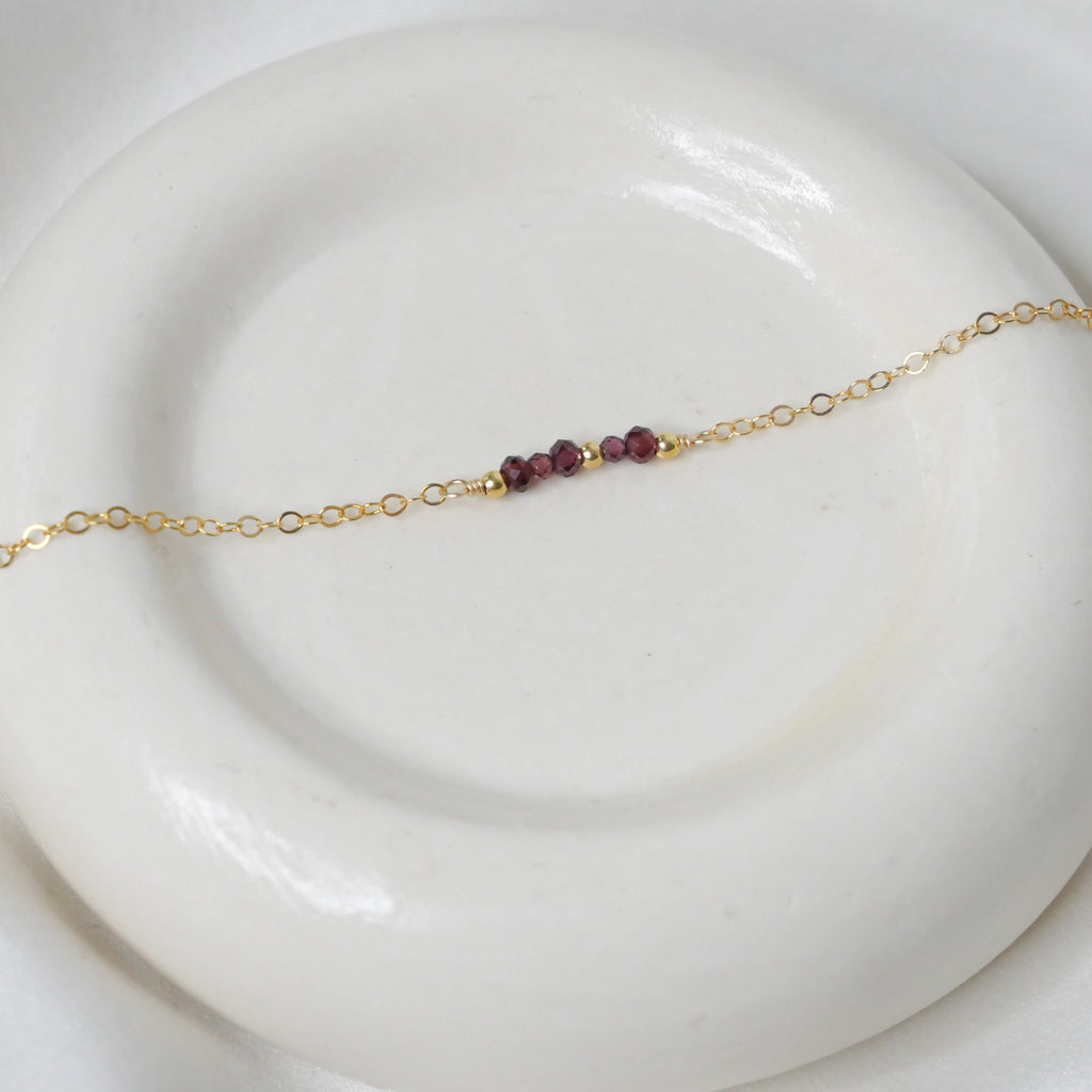 Bracelet Sophia - Grenat