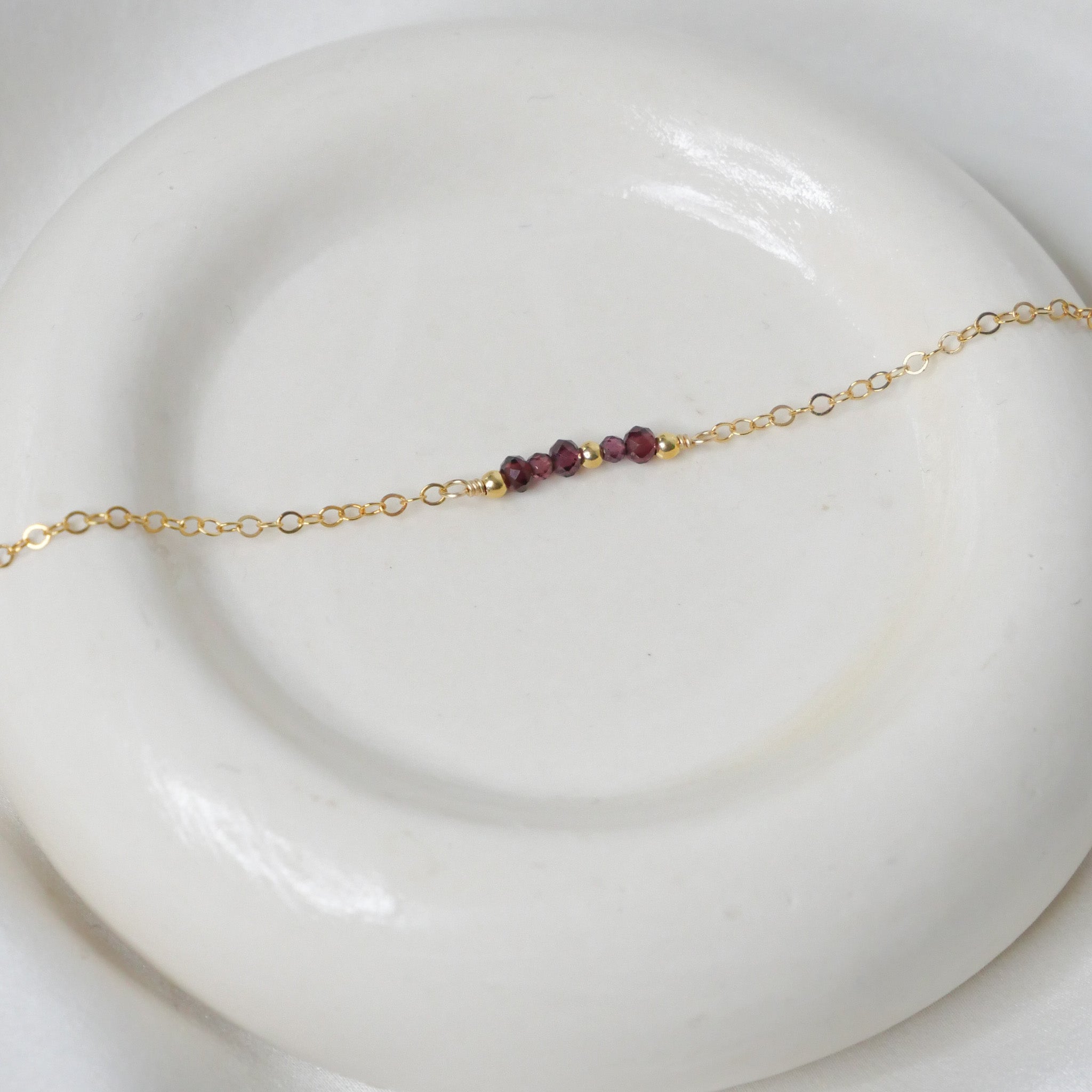 Bracelet Sophia - Grenat