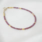 Bracelet Marguerite - Grenat