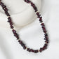 Collier Raymonde - Chips Grenat