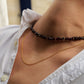 Collier Raymonde - Chips Grenat
