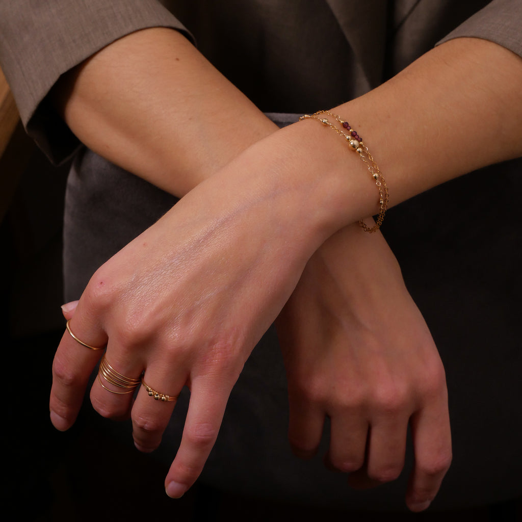 Bracelet Sophia - Grenat