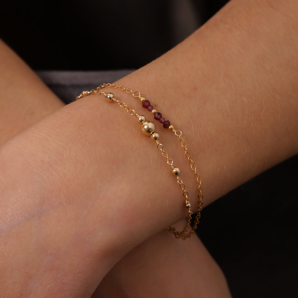 Bracelet Sophia - Grenat