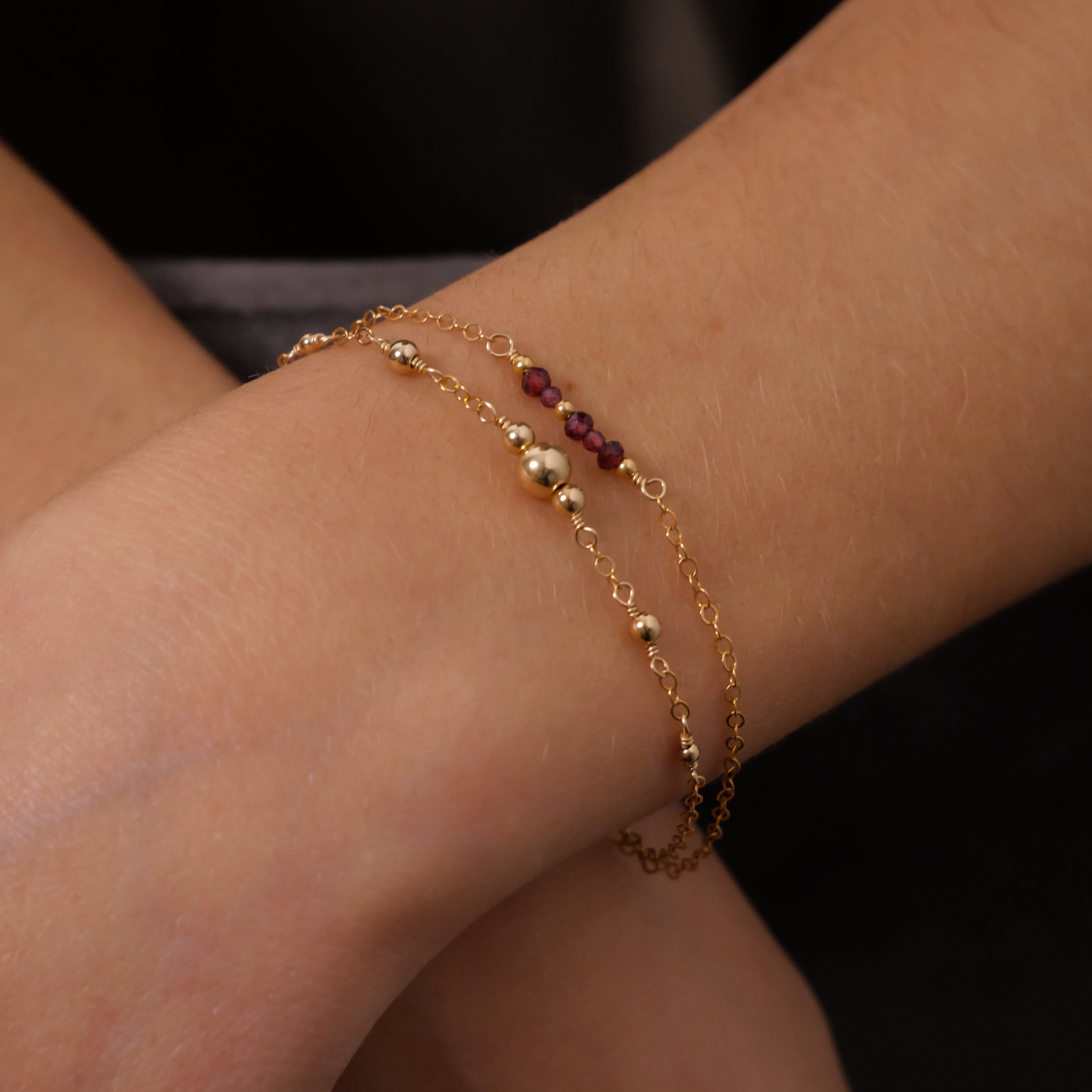 Bracelet Sophia - Grenat