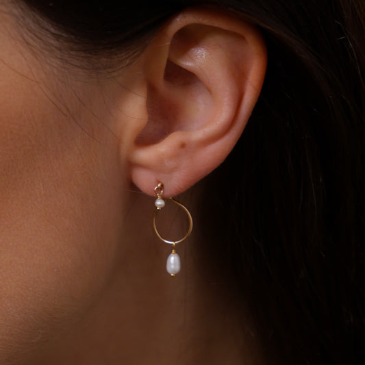 Boucles d'oreilles Abril - Perles de culture