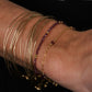 Bracelet Marguerite - Grenat