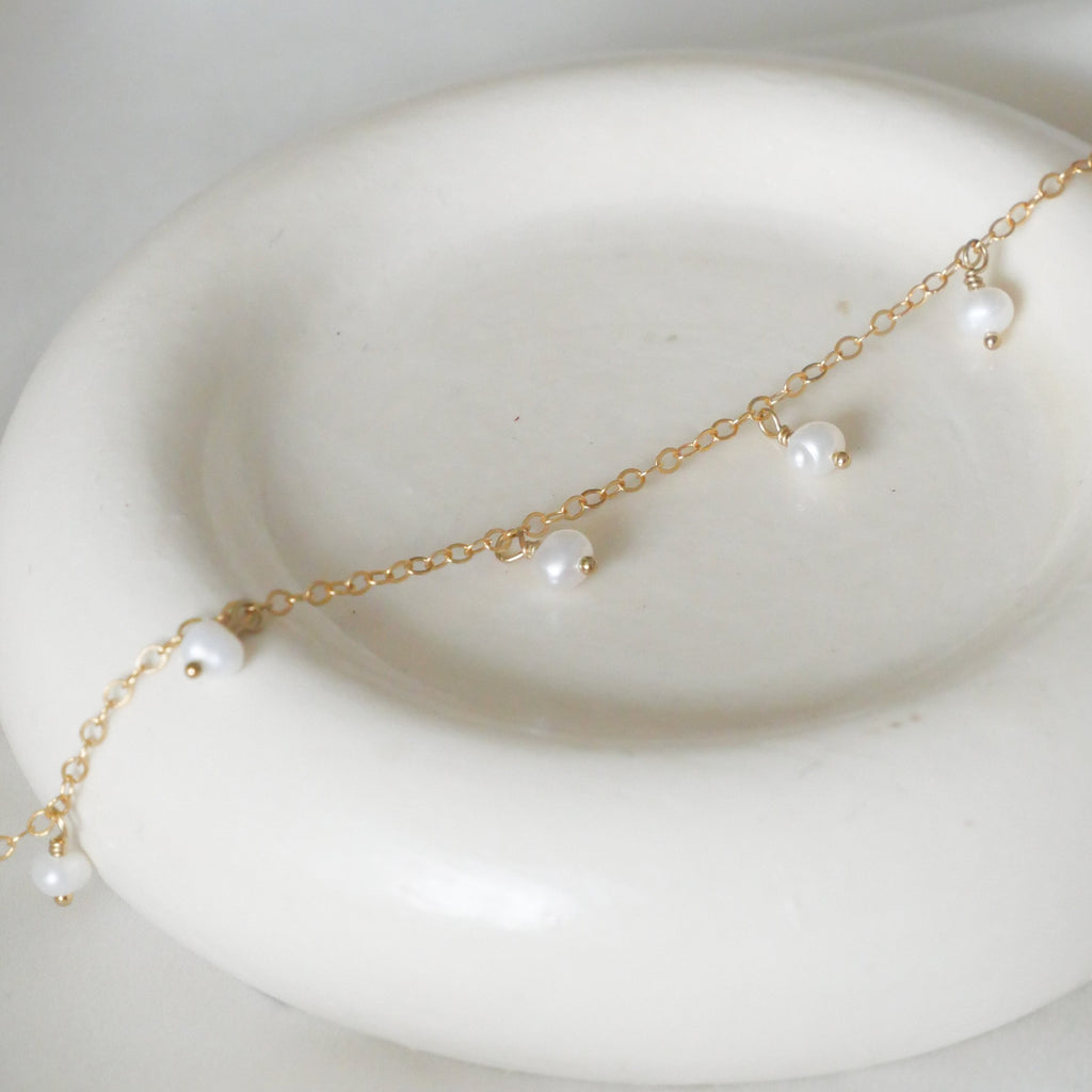 Bijou de cheville Léona - Perles de culture