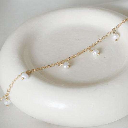 Bijou de cheville Léona - Perles de culture