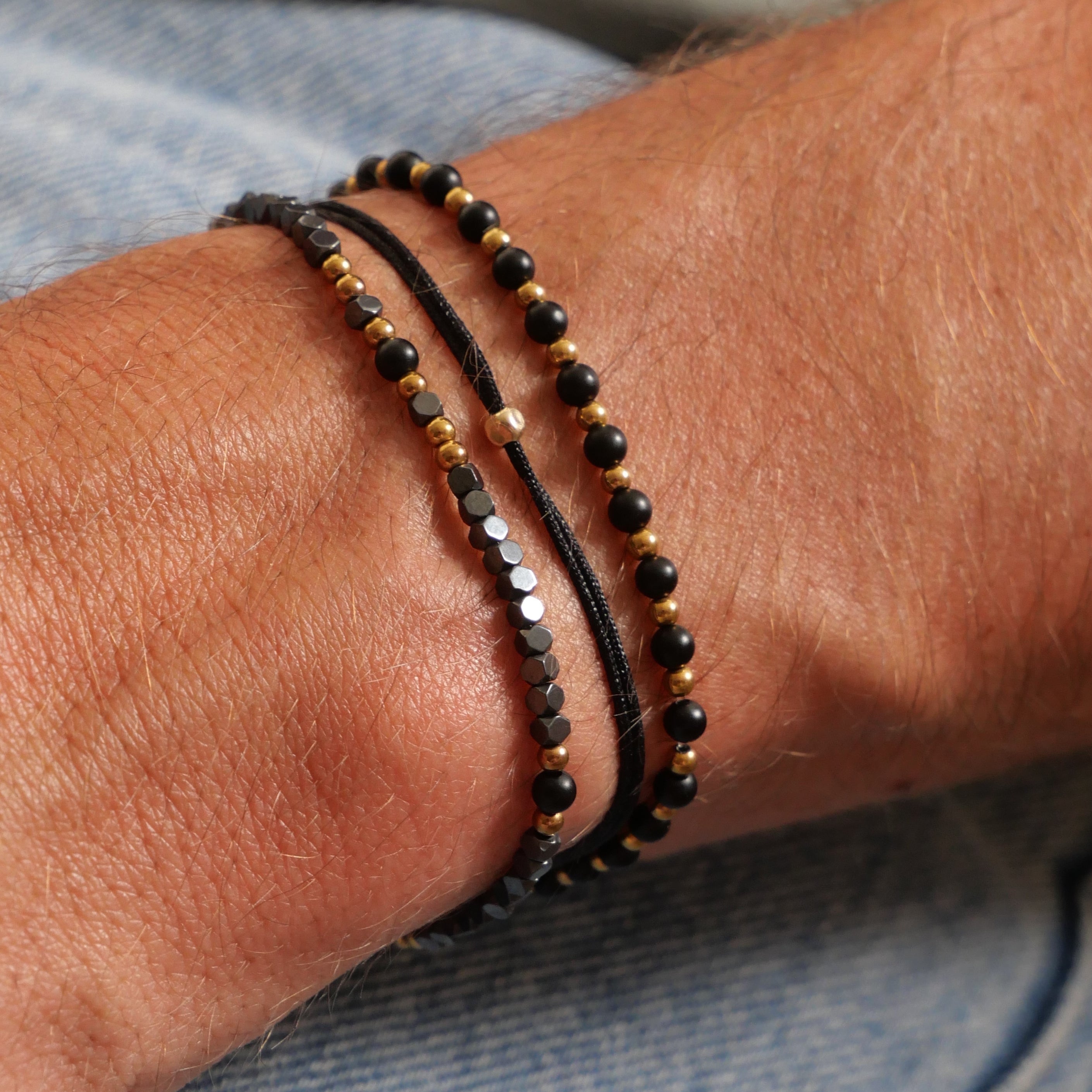 Bracelet homme Raoul - Onyx, hématite