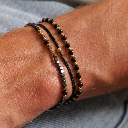 Bracelet homme Barnabé - Onyx, hématite