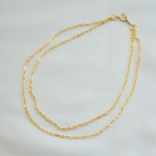 Double chaîne de cheville Monica