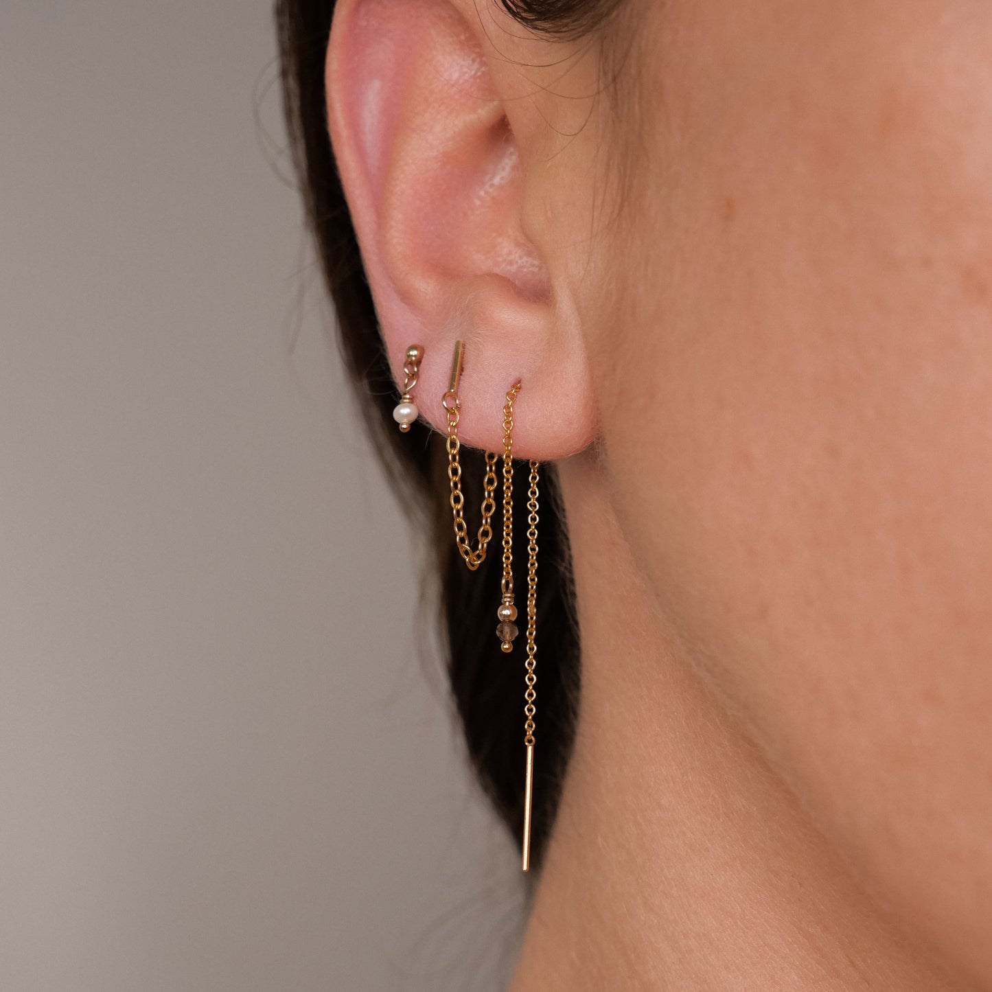 Boucles d'oreilles puces Nicole - Perles de culture