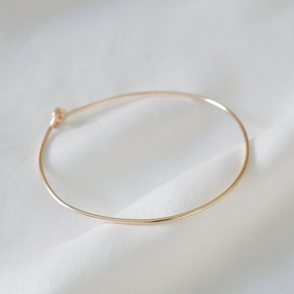 Jonc lisse Laora - Or Laminé