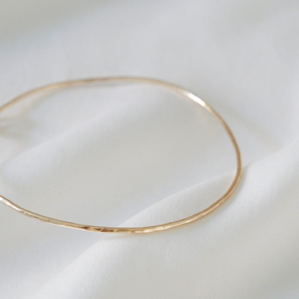 Jonc martelé Laora - Or Laminé