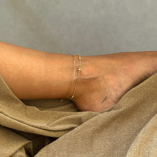 Bijou de cheville Charlie - Or Laminé 14K