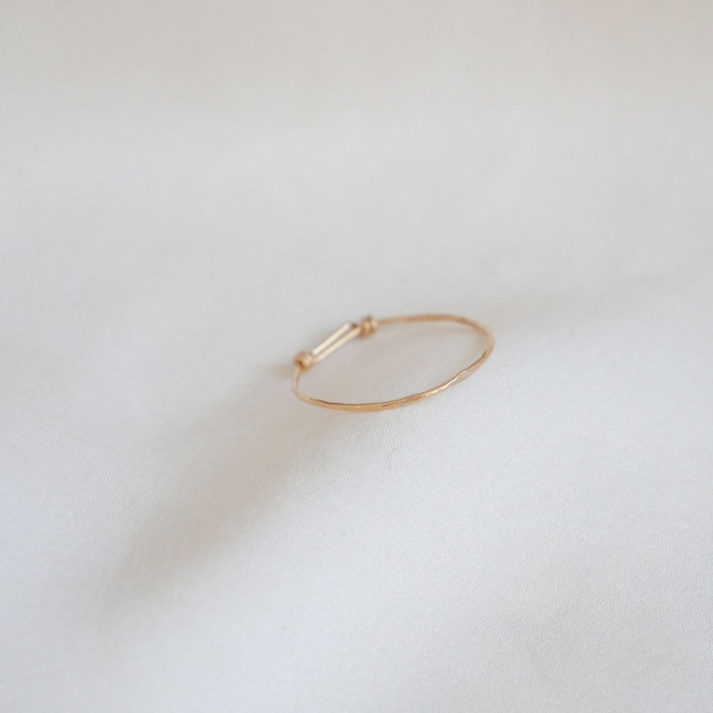 Bague Lucette anneau martelé