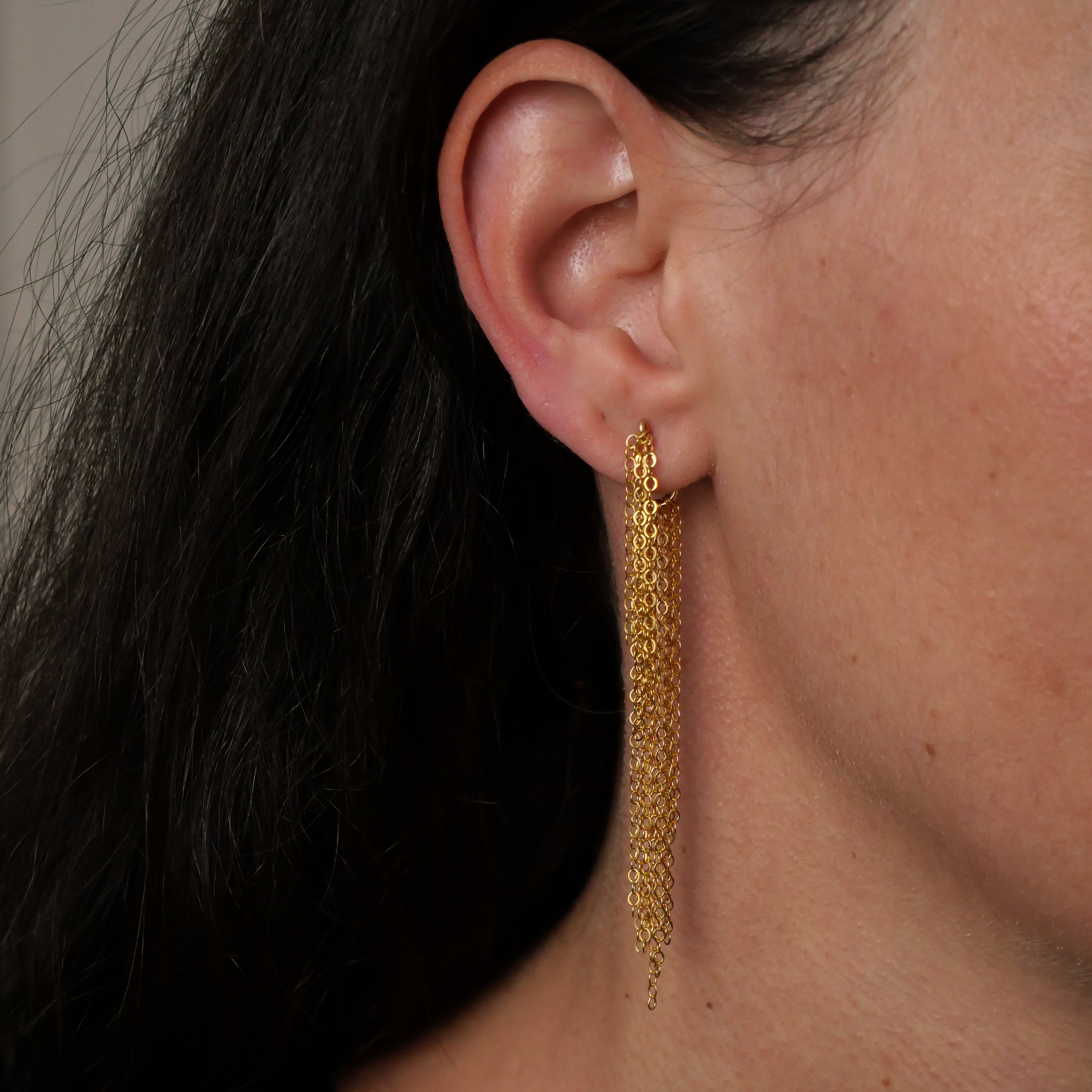 Maxi boucles Sophia - Or laminé