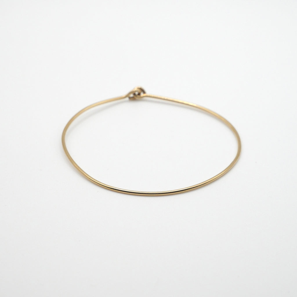 Jonc lisse Laora - Or Laminé