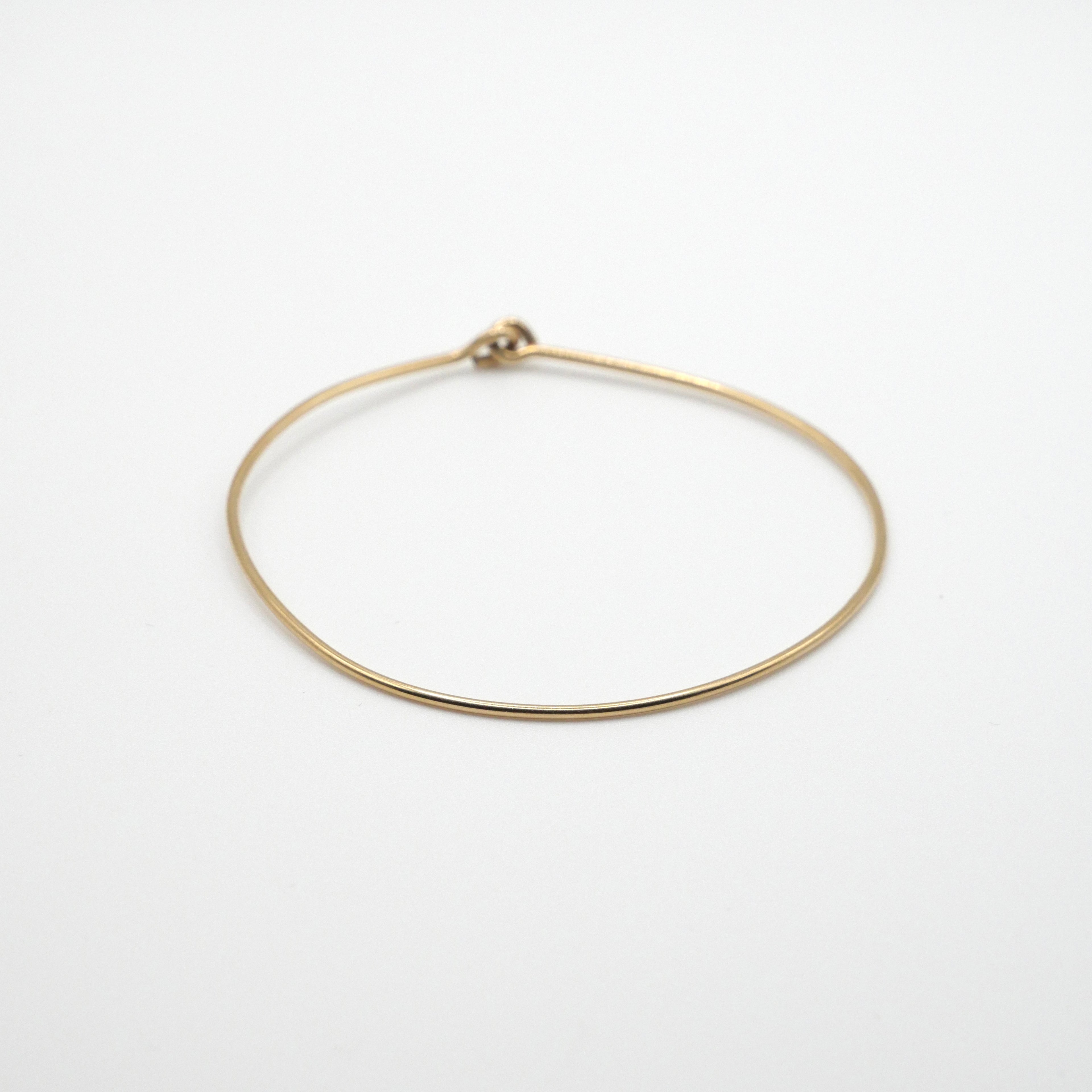 Jonc lisse Laora - Or Laminé