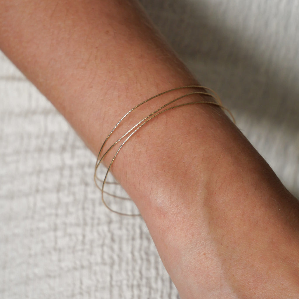 Joncs semainier scintillant Méora - Or Laminé