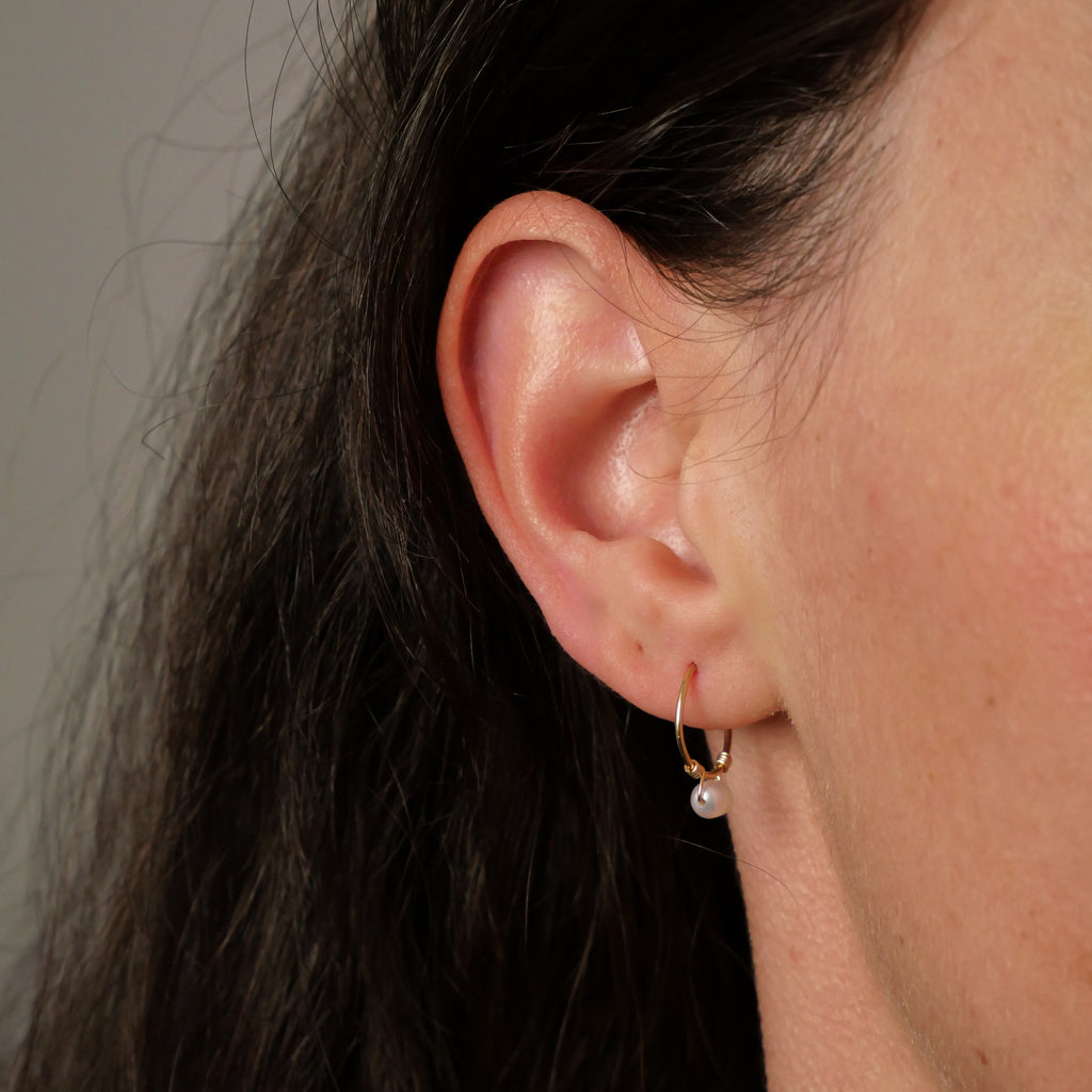 Mini créoles Clémence - Perles de culture