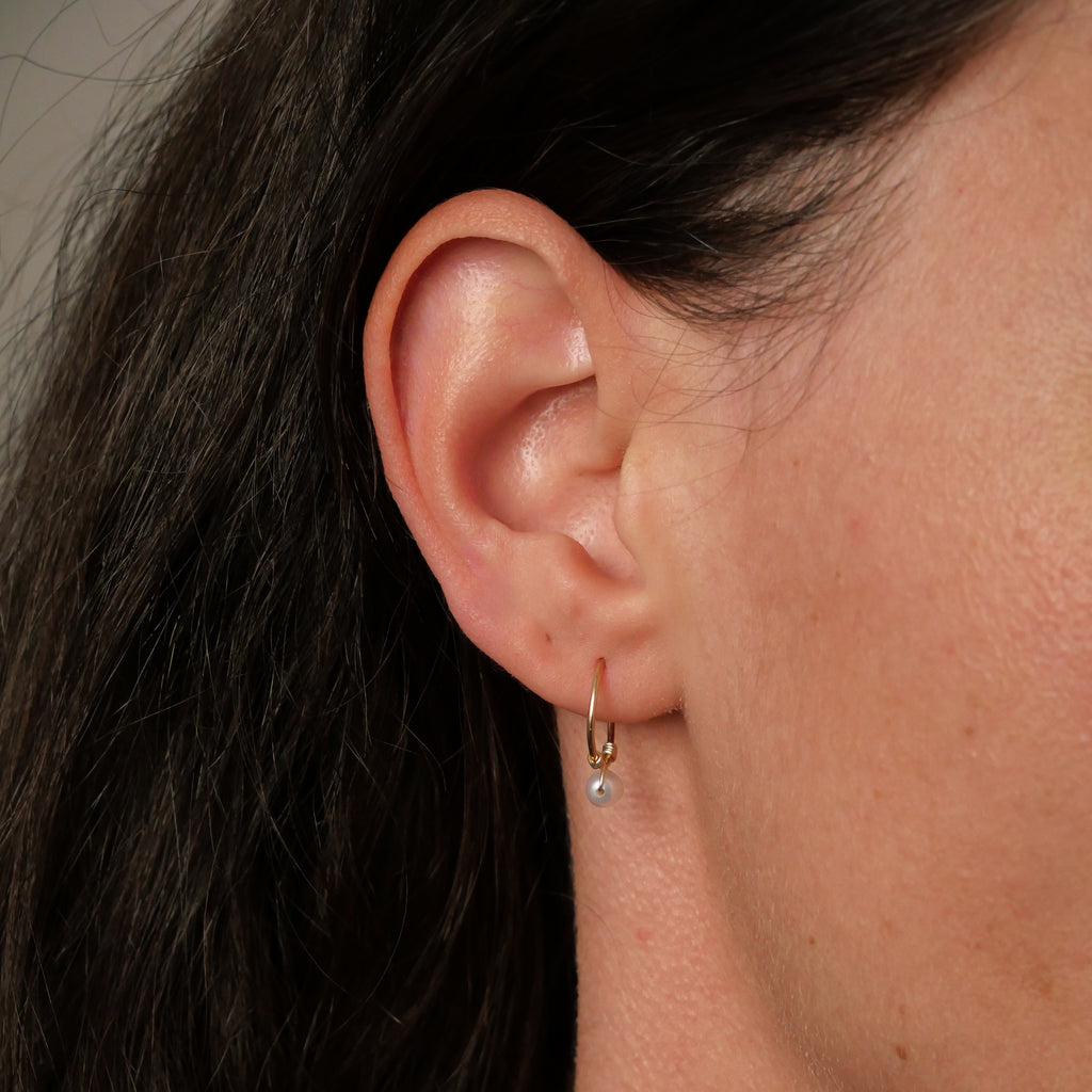 Mini créoles Clémence - Perles de culture