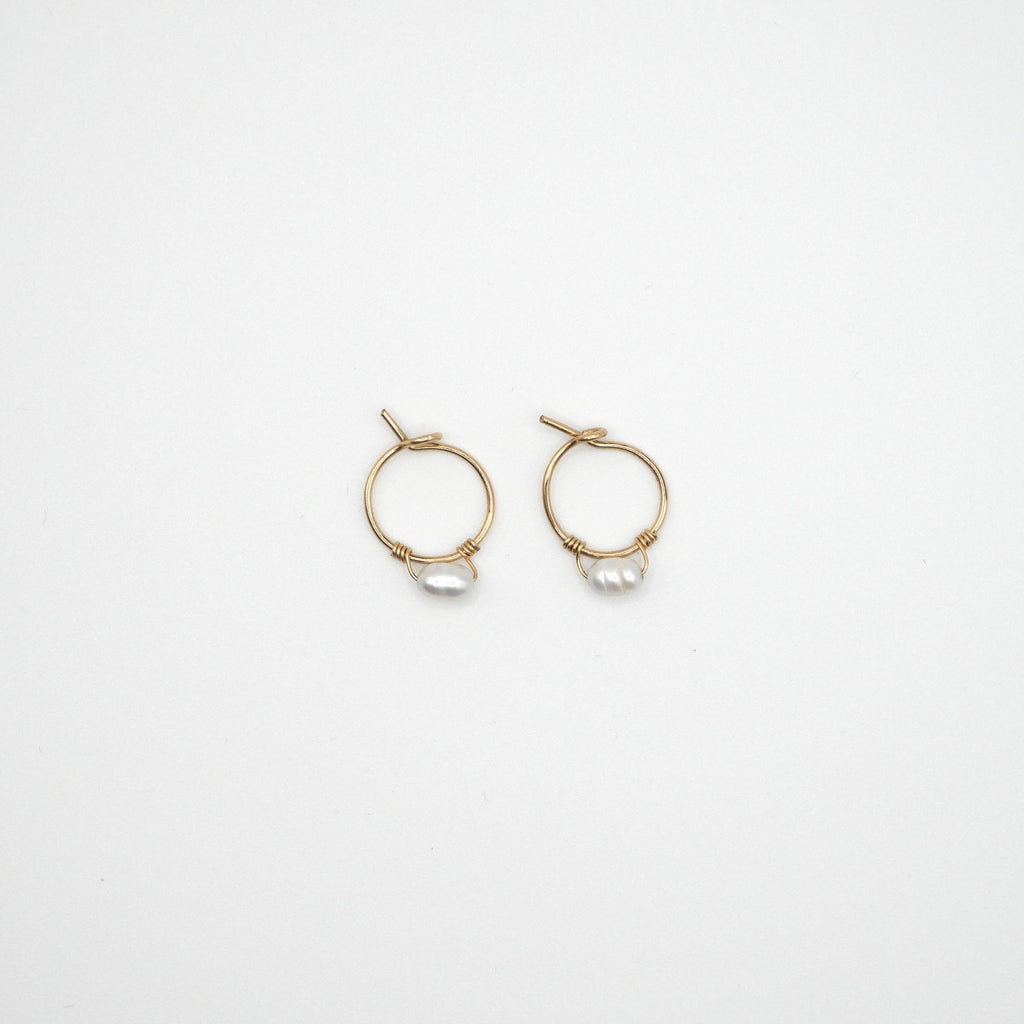 Mini créoles Clémence - Perles de culture