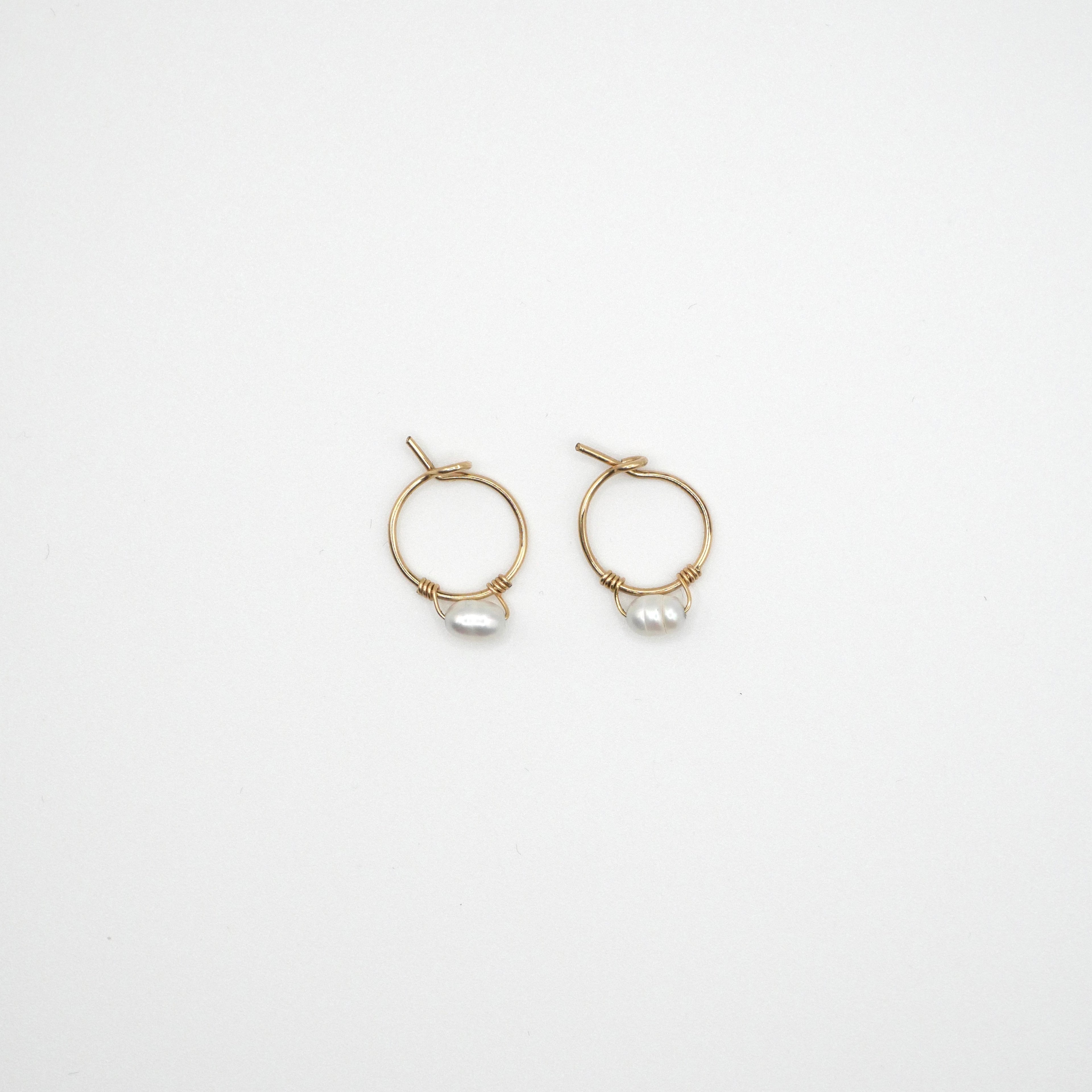 Mini créoles Clémence - Perles de culture