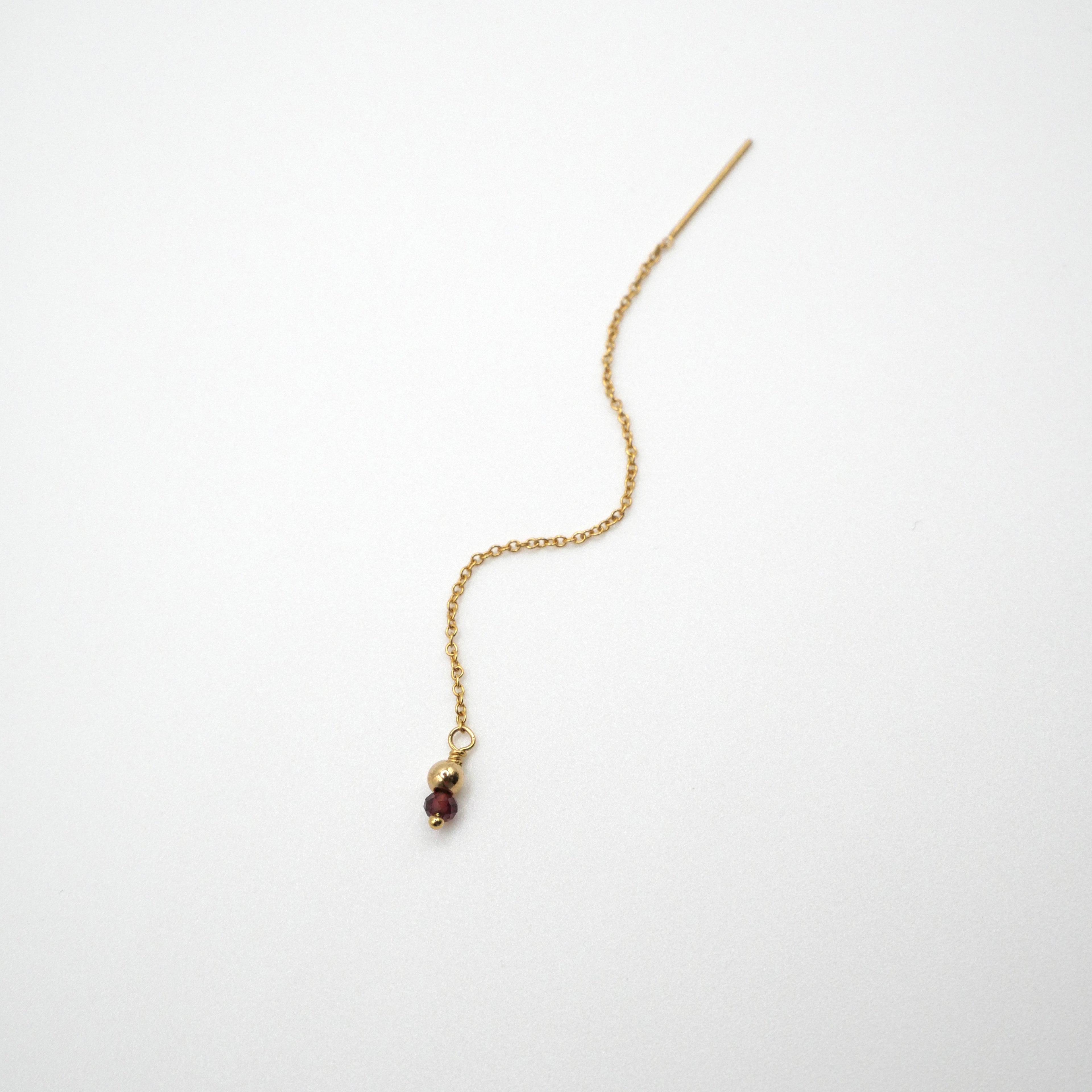 Mono boucle Big Gisèle  - Grenat