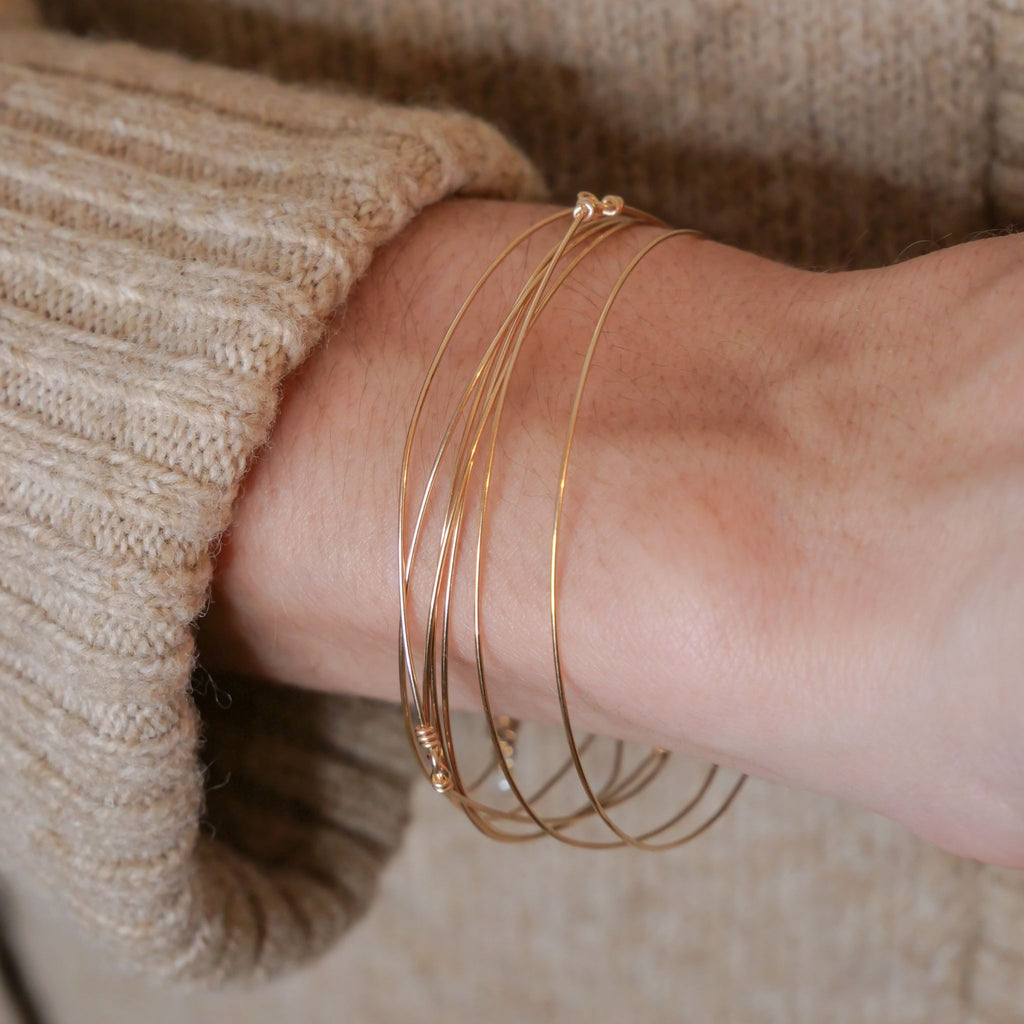 Bracelet semainier en or laminé gold filled Merci Clodette