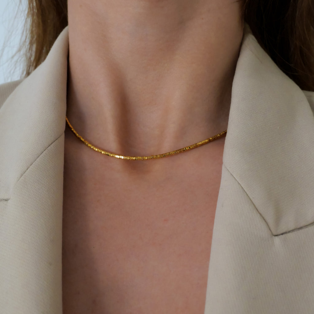 Collier Tinos - Hématite