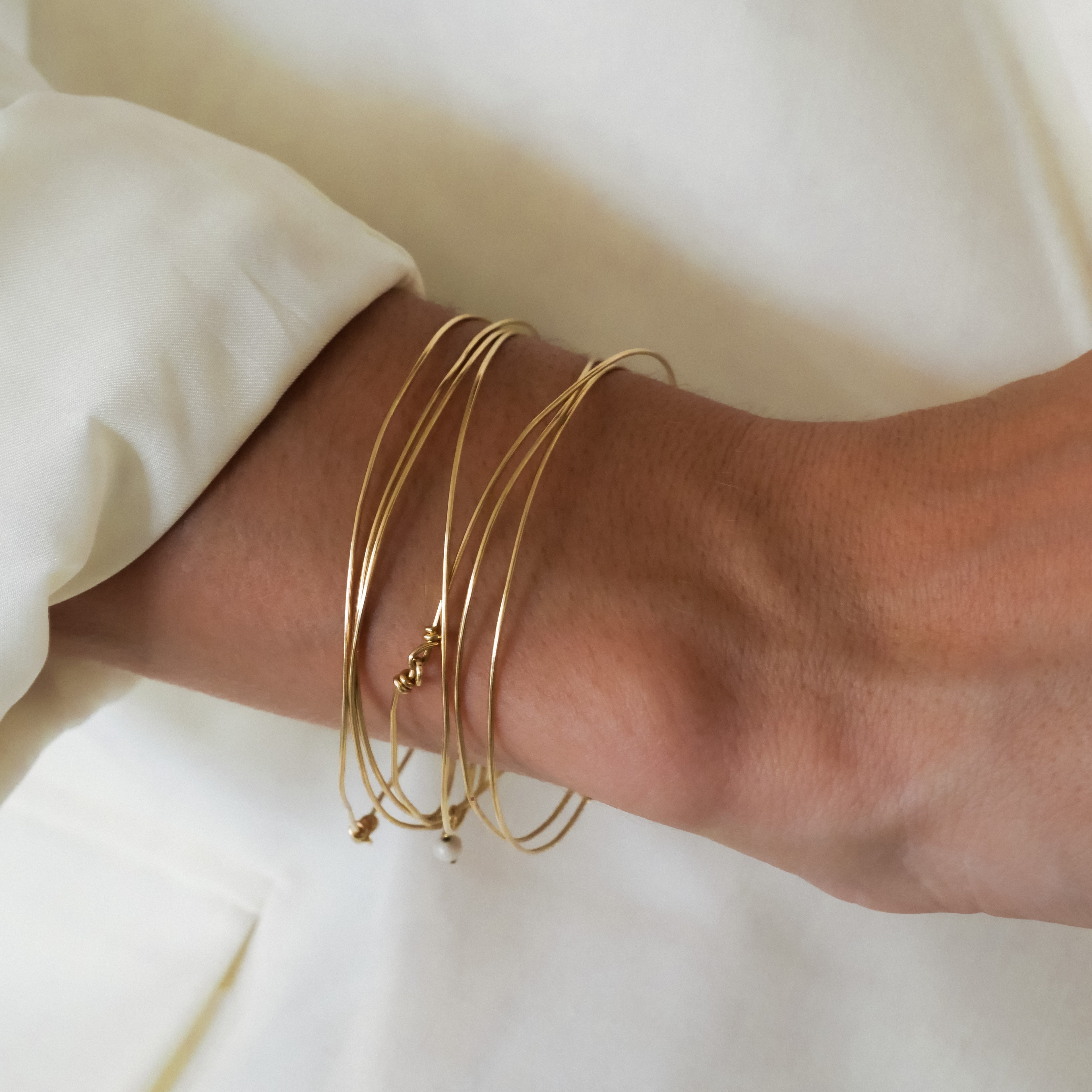 Bracelet semainier en or laminé gold filled Merci Clodette